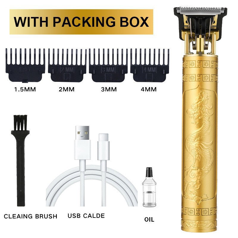 Electric Hair Clipper for Barbershop  Oil Hair Sculpting Electric Haircut Machine, Men's Haircutting Shaver, Bald Head Trimmer
