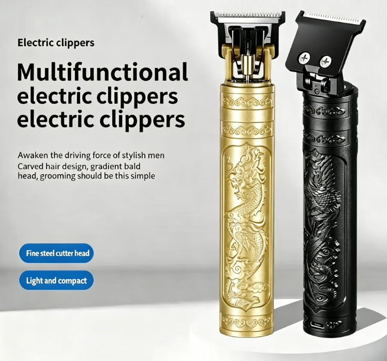 Electric Hair Clipper for Barbershop  Oil Hair Sculpting Electric Haircut Machine, Men's Haircutting Shaver, Bald Head Trimmer