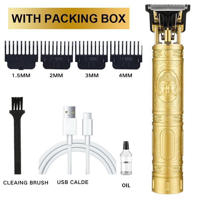 Electric Hair Clipper for Barbershop  Oil Hair Sculpting Electric Haircut Machine, Men's Haircutting Shaver, Bald Head Trimmer