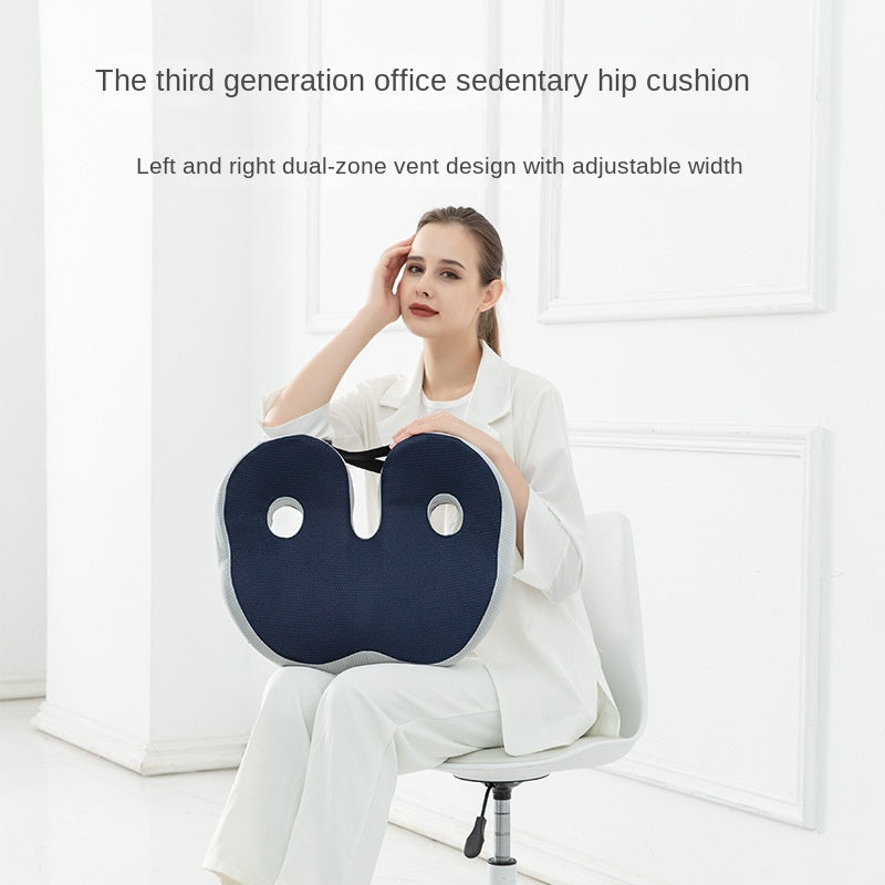Breathable seat cushion thick memory foam cushion for long hours in the office