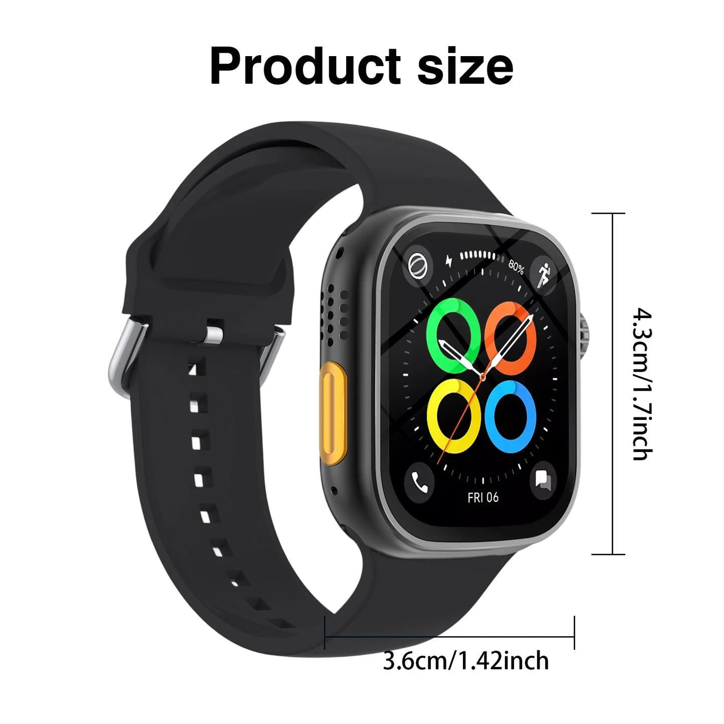 2025 New Smart Watch, Outdoor Sports and Fitness Tracker, Bluetooth Calling, Message Notifications, Suitable for Men and Women