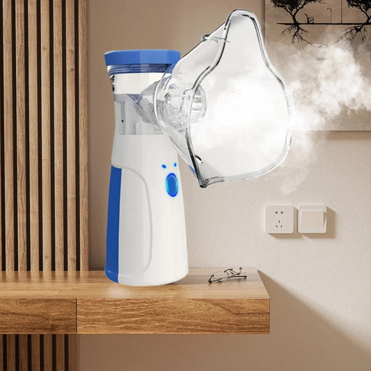Mini Facial Steamer Rechargeable Silent Mesh Nebulizer Handheld Portable Nebulizer Humidifier Face Rehydration Skin Care Tools